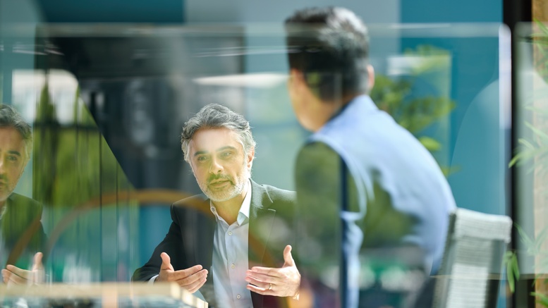 men in office area